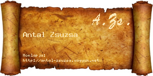 Antal Zsuzsa névjegykártya